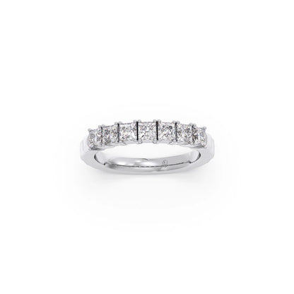 1.05ct Princess Cut Half Eternity Band