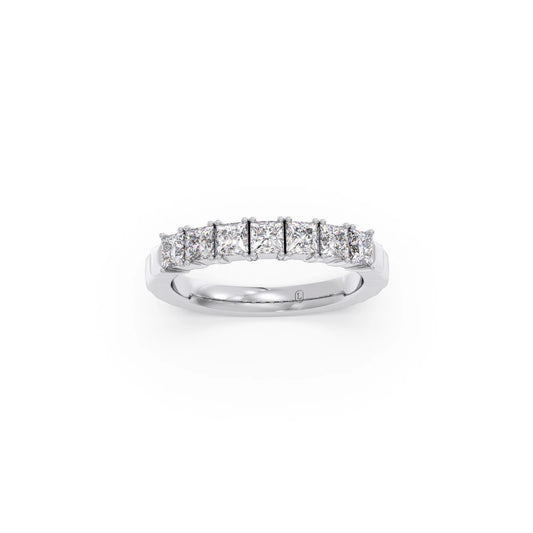 1.05ct Princess Cut Half Eternity Band