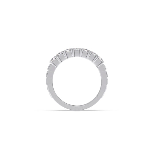 1.05ct Princess Cut Half Eternity Band