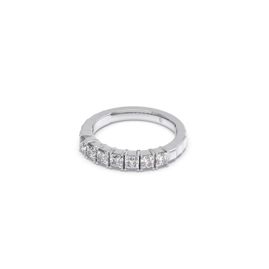 1.05ct Princess Cut Half Eternity Band