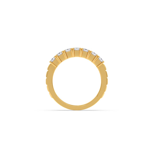 1.05ct Princess Cut Half Eternity Band