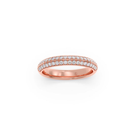 0.40ct Half Eternity Pave Diamond Band