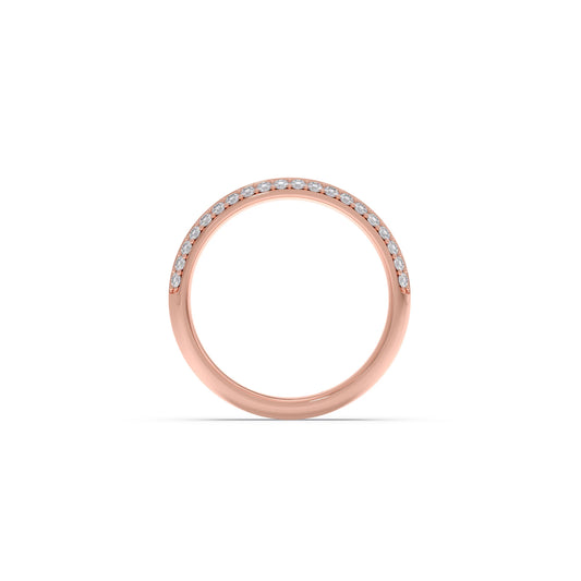 0.40ct Half Eternity Pave Diamond Band