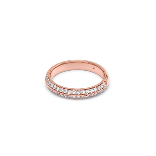 0.40ct Half Eternity Pave Diamond Band
