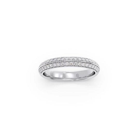0.40ct Half Eternity Pave Diamond Band