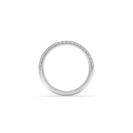 0.40ct Half Eternity Pave Diamond Band