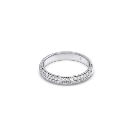 0.40ct Half Eternity Pave Diamond Band