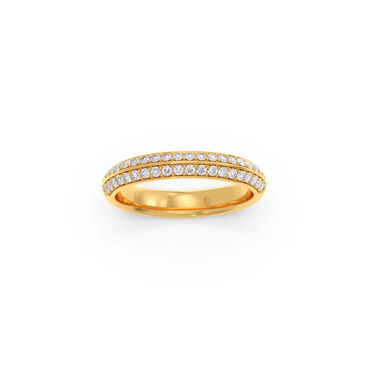 0.40ct Half Eternity Pave Diamond Band