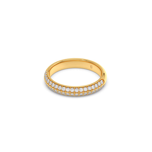 0.40ct Half Eternity Pave Diamond Band