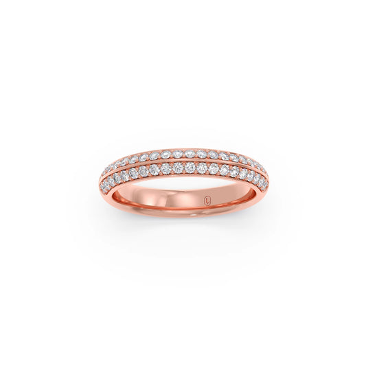 0.50ct Half Eternity Pave Diamond Band