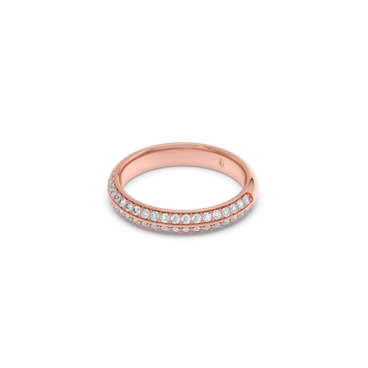 0.50ct Half Eternity Pave Diamond Band