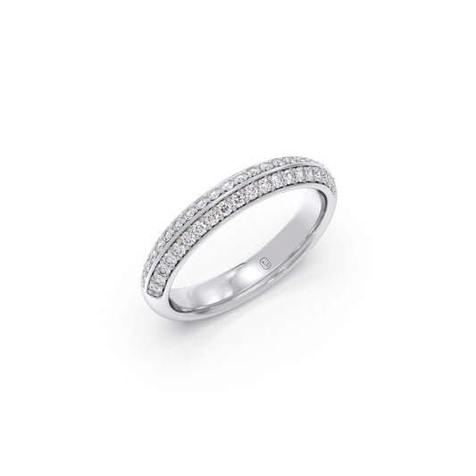 0.50ct Half Eternity Pave Diamond Band