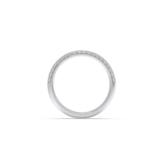 0.50ct Half Eternity Pave Diamond Band