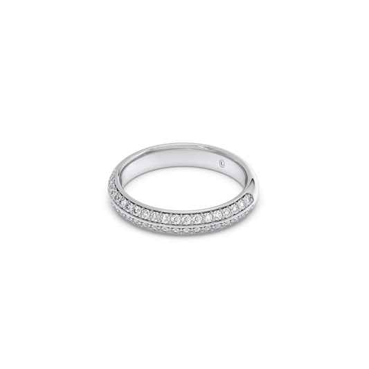 0.50ct Half Eternity Pave Diamond Band