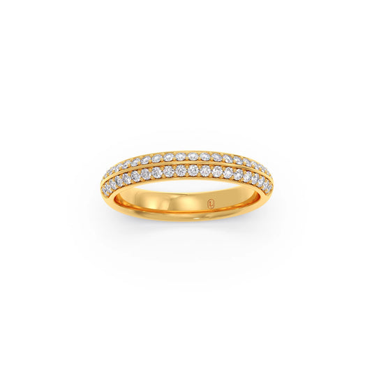 0.50ct Half Eternity Pave Diamond Band