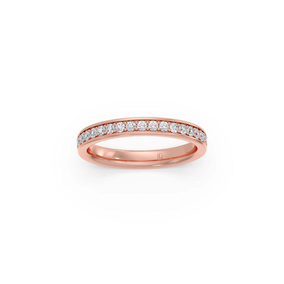 0.306ct Half Eternity Pave Diamond Band