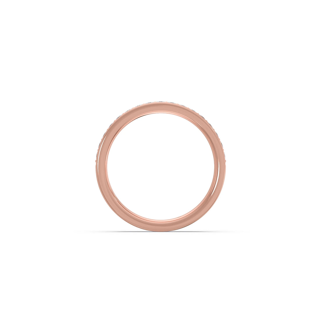 0.306ct Half Eternity Pave Diamond Band