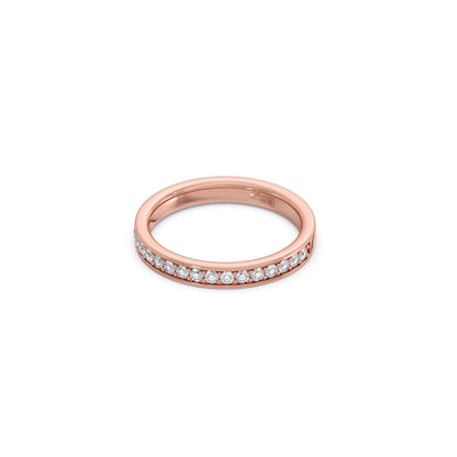 0.306ct Half Eternity Pave Diamond Band