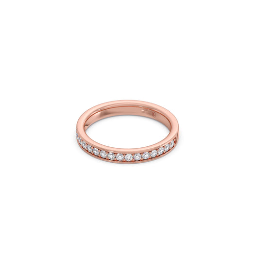 0.306ct Half Eternity Pave Diamond Band