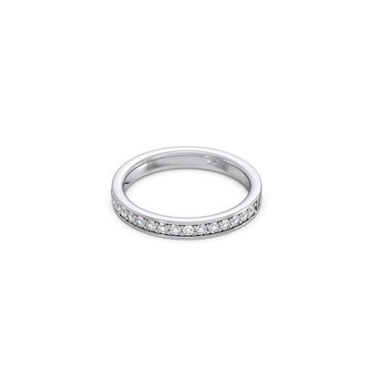 0.306ct Half Eternity Pave Diamond Band