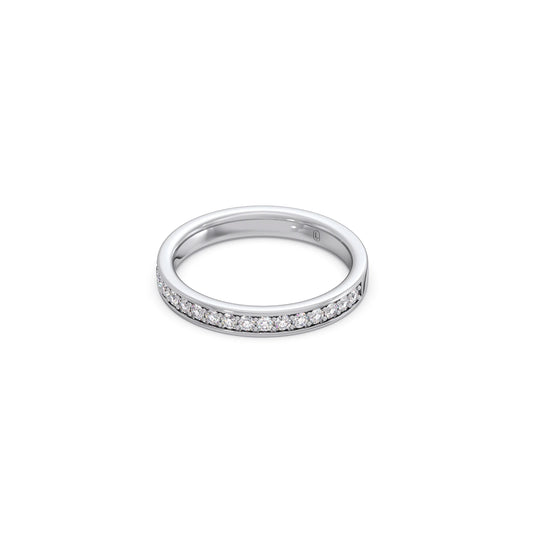0.306ct Half Eternity Pave Diamond Band