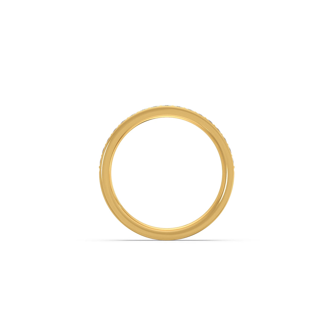 0.306ct Half Eternity Pave Diamond Band