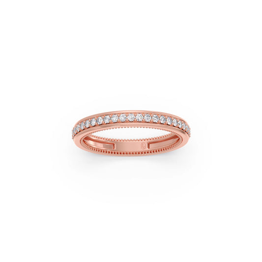 0.44ct Half Eternity Pave Diamond Band