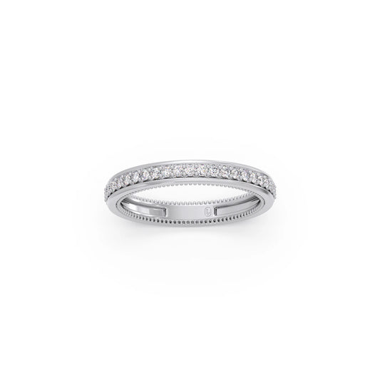 0.44ct Half Eternity Pave Diamond Band