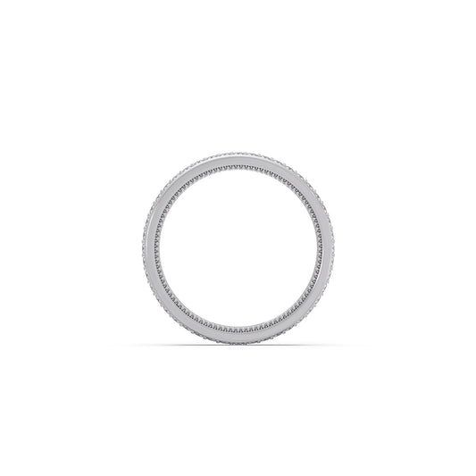0.44ct Half Eternity Pave Diamond Band
