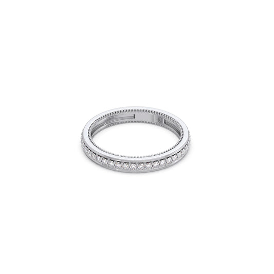 0.44ct Half Eternity Pave Diamond Band