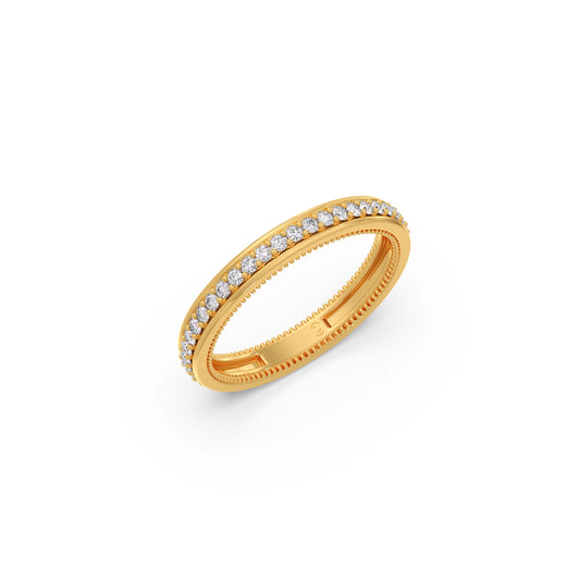 0.44ct Half Eternity Pave Diamond Band