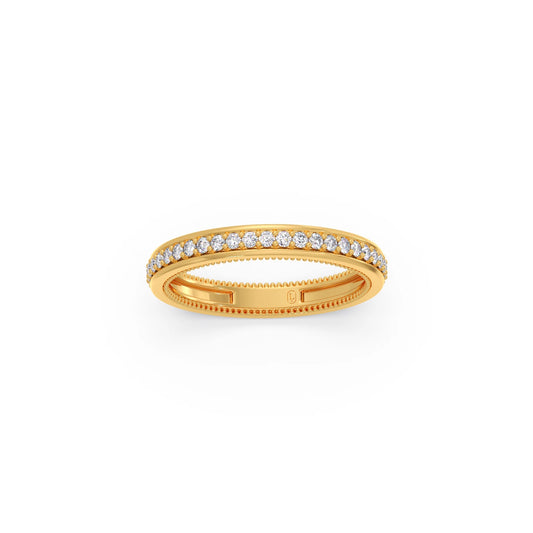 0.44ct Half Eternity Pave Diamond Band