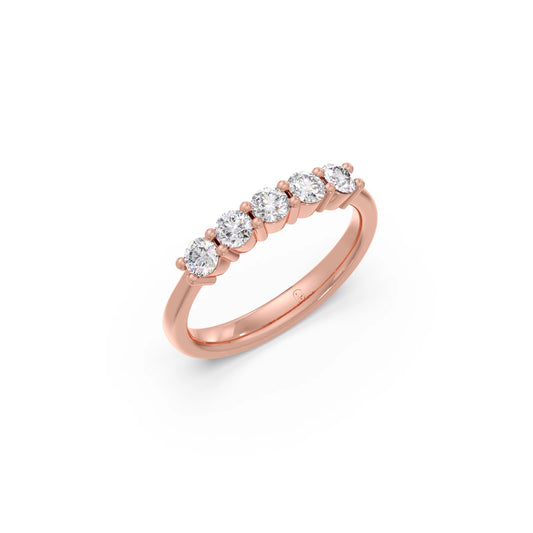 0.50ct Half Eternity Prong Diamond Band