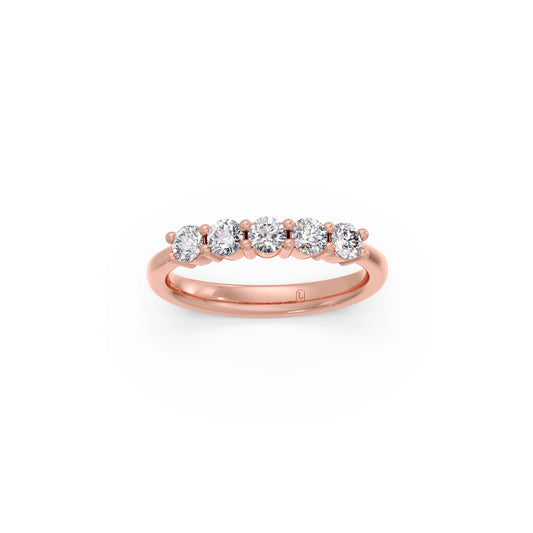 0.50ct Half Eternity Prong Diamond Band