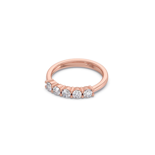 0.50ct Half Eternity Prong Diamond Band