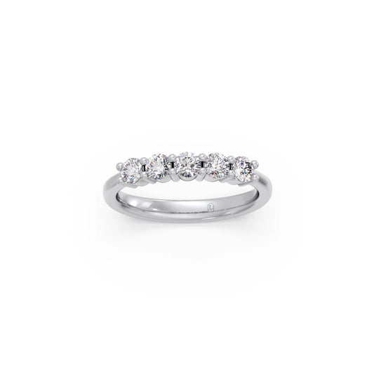 0.50ct Half Eternity Prong Diamond Band