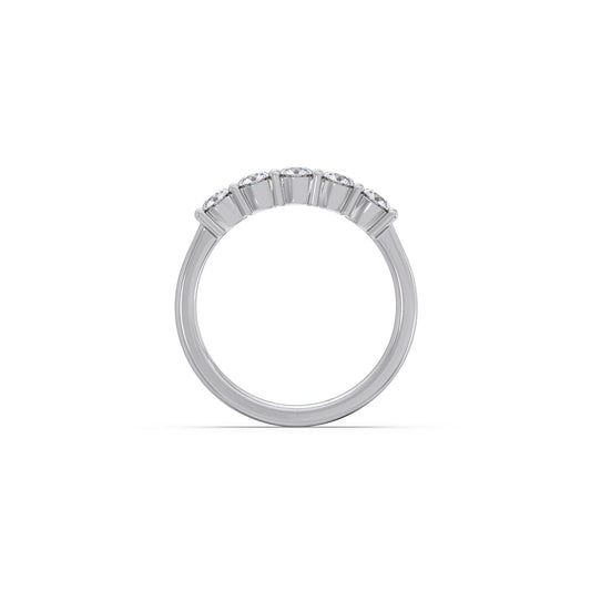 0.50ct Half Eternity Prong Diamond Band