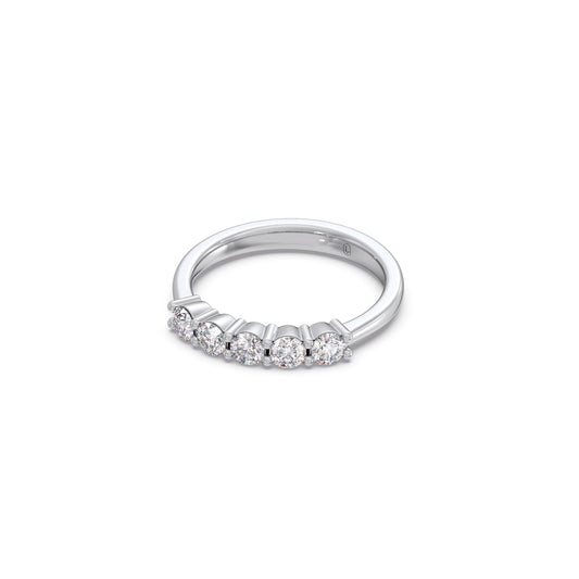 0.50ct Half Eternity Prong Diamond Band