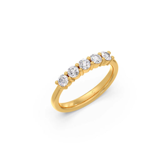 0.50ct Half Eternity Prong Diamond Band