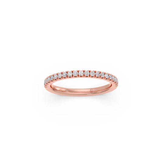 0.25ct Half Eternity Prong Diamond Band