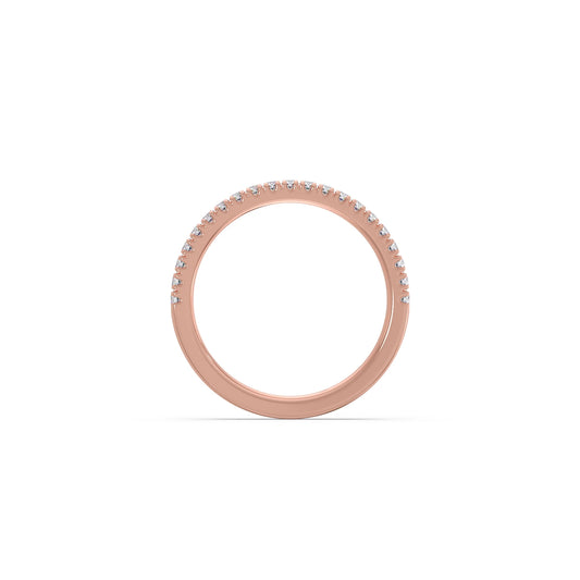 0.25ct Half Eternity Prong Diamond Band