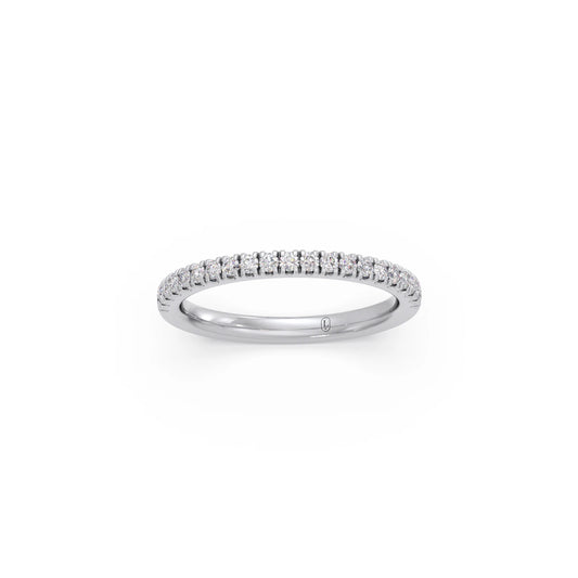0.25ct Half Eternity Prong Diamond Band