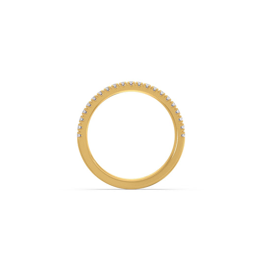 0.25ct Half Eternity Prong Diamond Band
