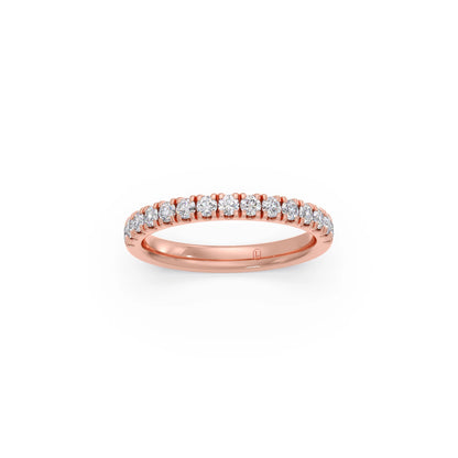 0.52ct Half Eternity Prong Diamond Band