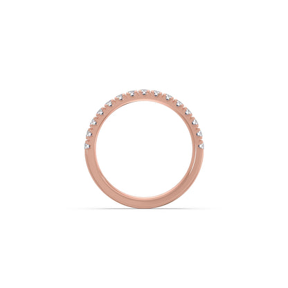 0.52ct Half Eternity Prong Diamond Band