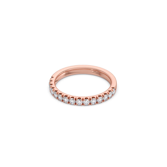 0.52ct Half Eternity Prong Diamond Band