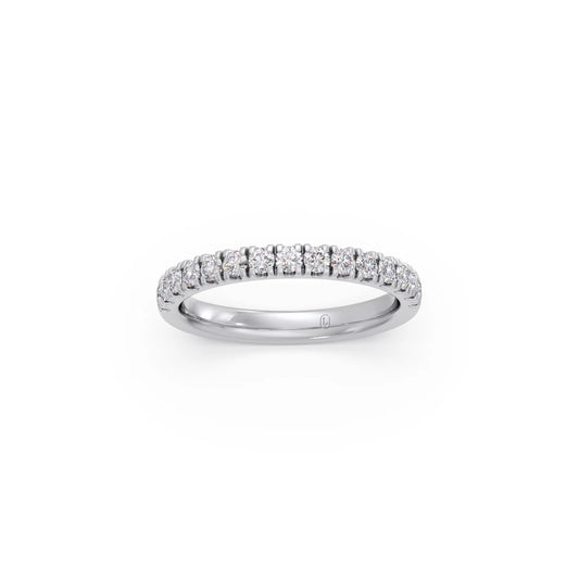0.52ct Half Eternity Prong Diamond Band
