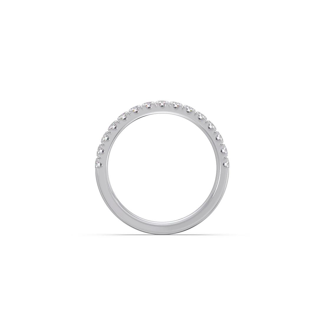 0.52ct Half Eternity Prong Diamond Band