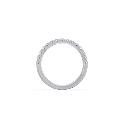 0.52ct Half Eternity Prong Diamond Band