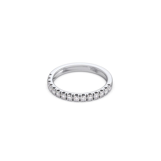 0.52ct Half Eternity Prong Diamond Band